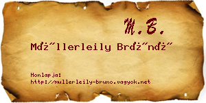 Müllerleily Brúnó névjegykártya